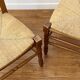 Paire de chaises de campagne en paille