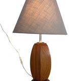 Mid Century Scandinavian teak table lamp 70's design minimalist