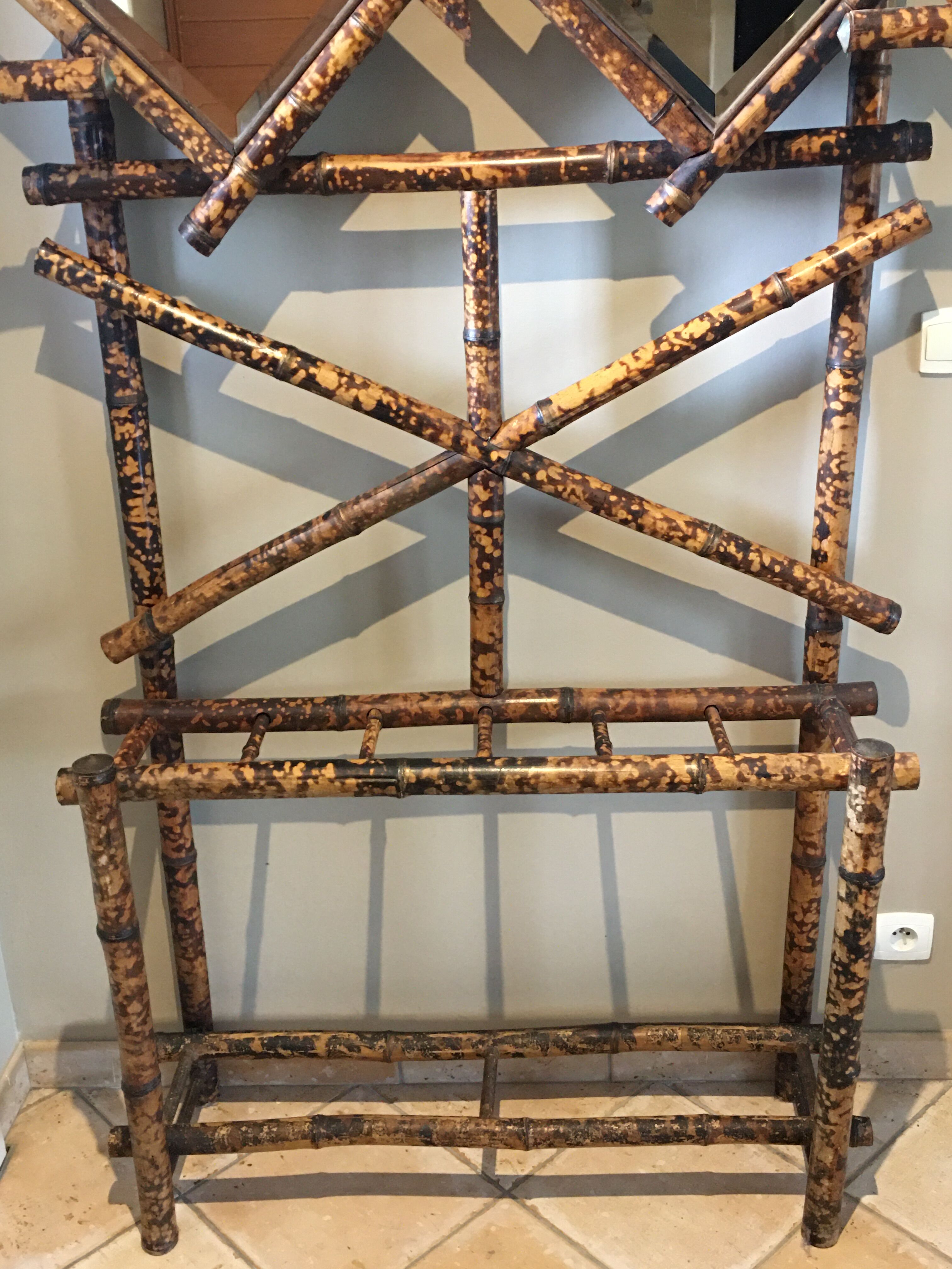 Napoleon III bamboo coat rack
