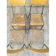 Lot de 4 chaises d'ecole vintage stella