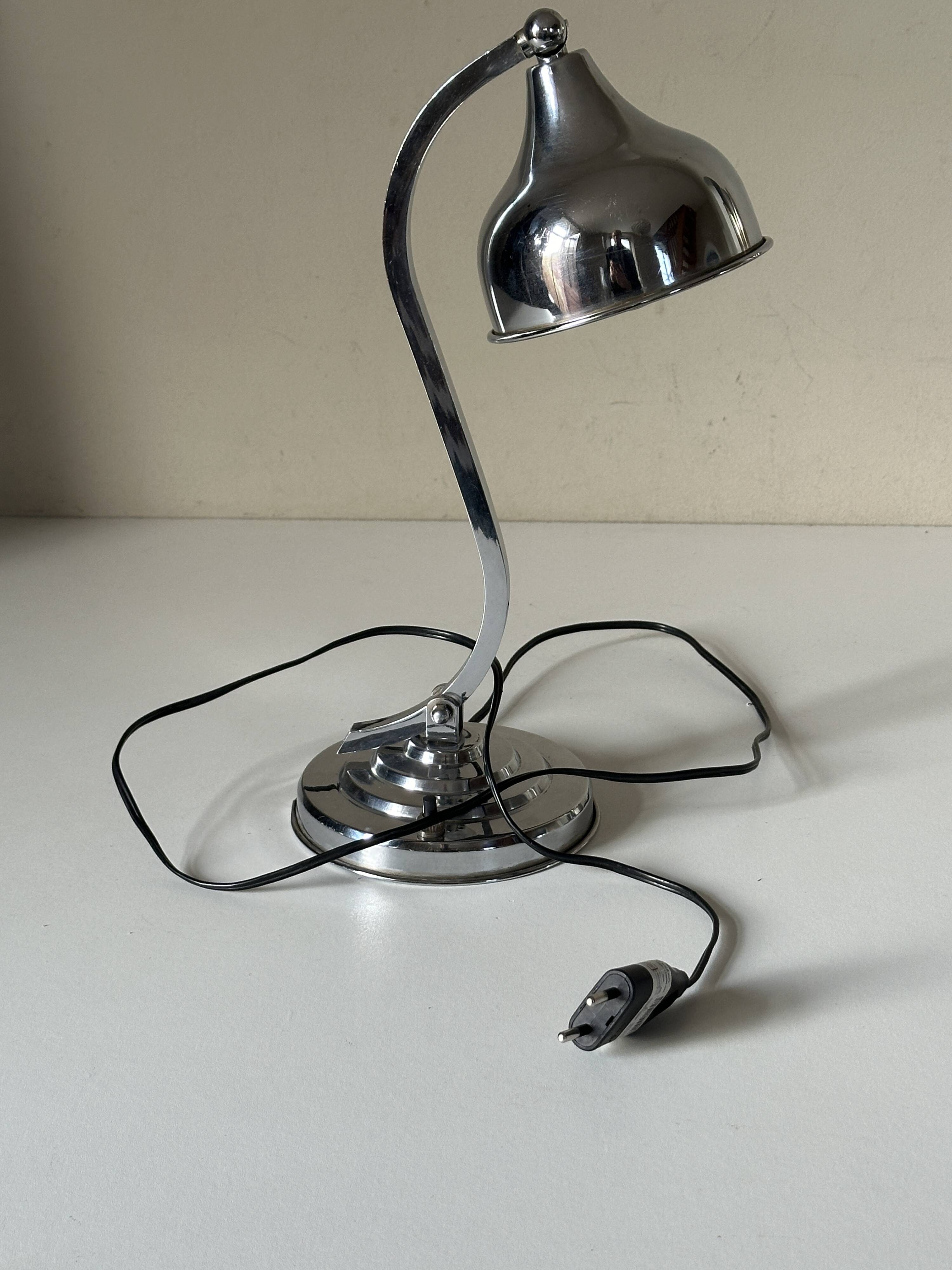 Vintage 50s design swan neck lamp