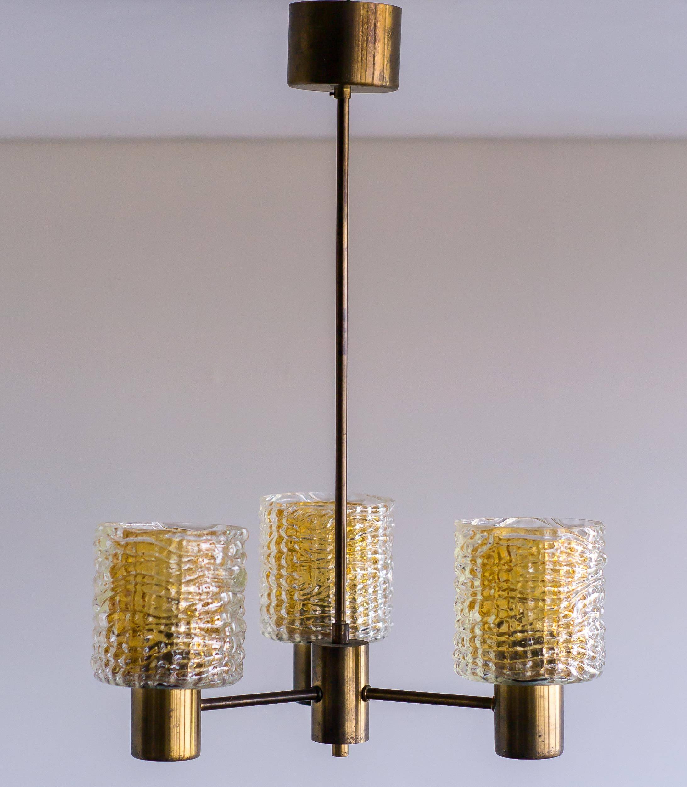 Modern mid-century chandelier by Carl Fagerlund