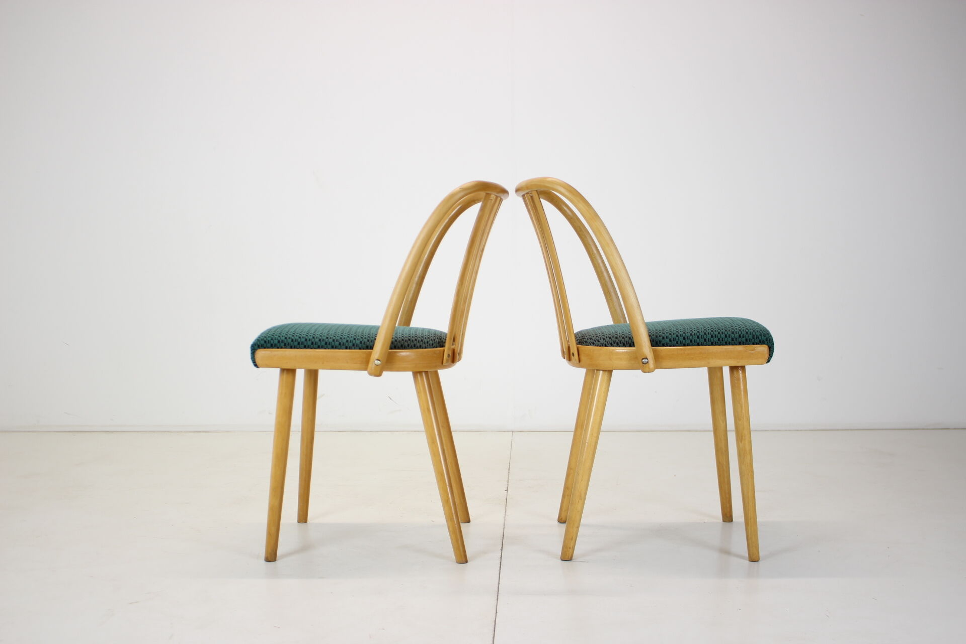 1960s Antonin Suman Set of Four Dining Chairs, Czechoslovakia