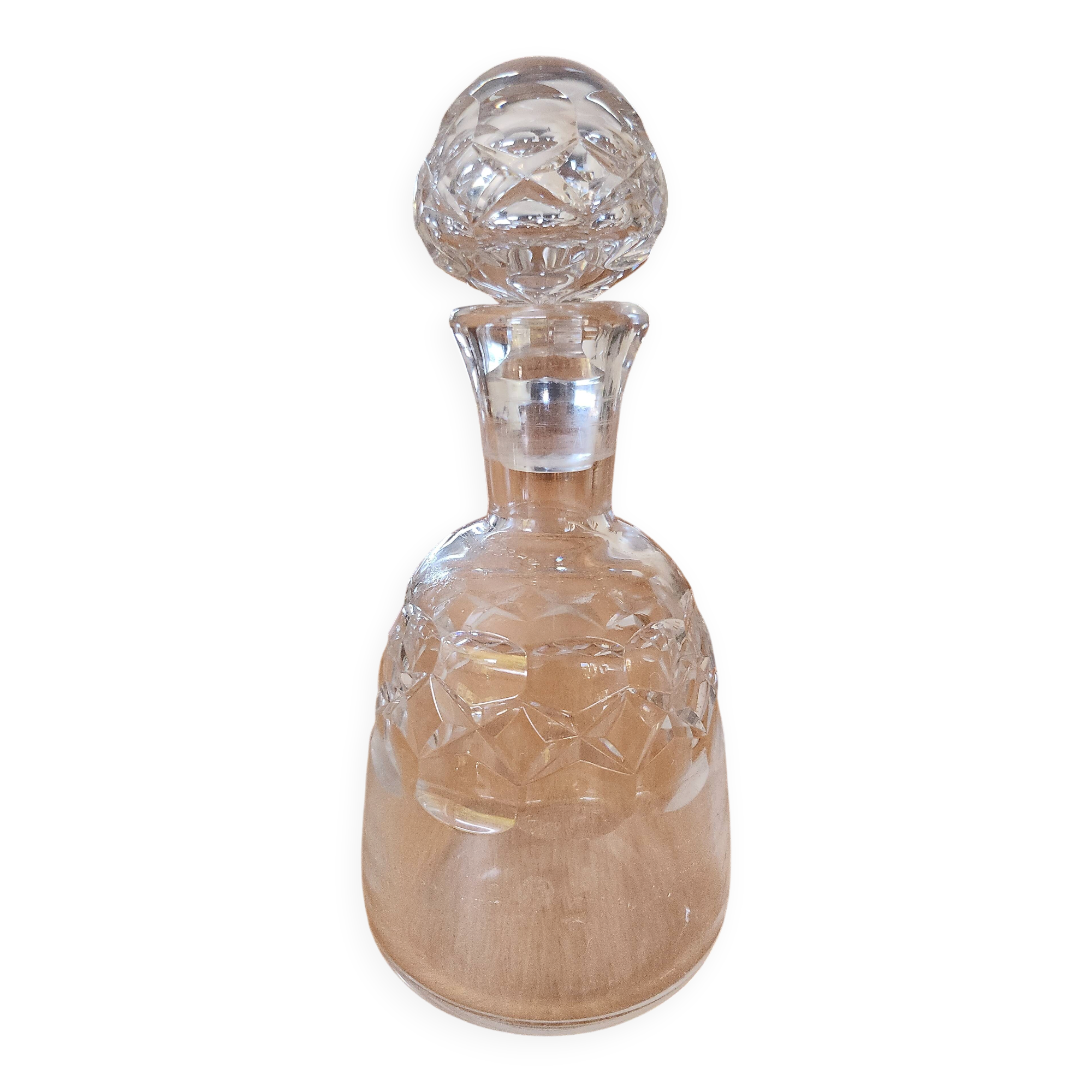 Vintage Baccarat crystal liqueur carafe / flask - 20.5 cm