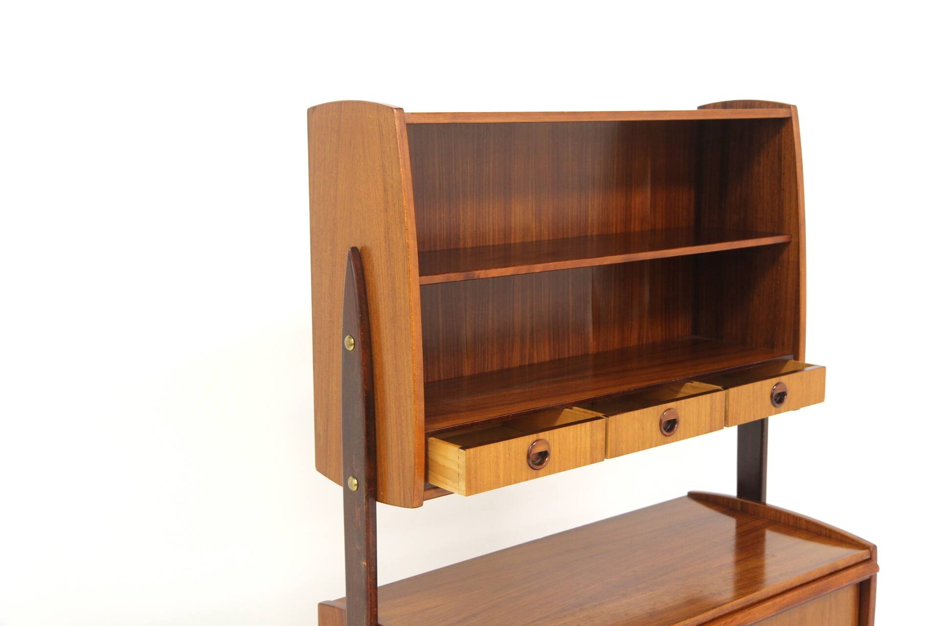 Scandinavian mahogany and beech secretary, Sweden, 1960