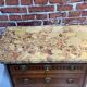 Louis XVI style chest of drawers with pink marble top