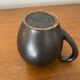 Old ST CLEMENT Ceramic Pitcher Black Green Interior 50's Vintage #B921