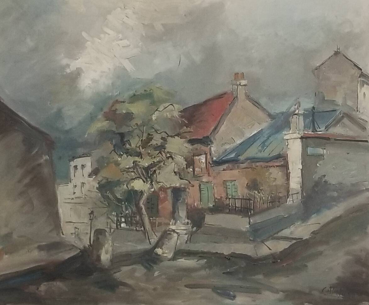 Claude aliotti (1925-1989) - oil on canvas - 54 x 65 cm