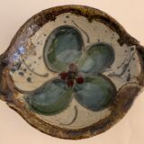 Glazed ceramic plate or cut