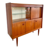 Vintage teak display cabinet / bar cabinet