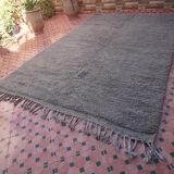 United gray carpet Beni Ouarain woollen Moroccan Berber 288 x 195 cm