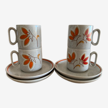 Lot 4 tasses tognana vintage