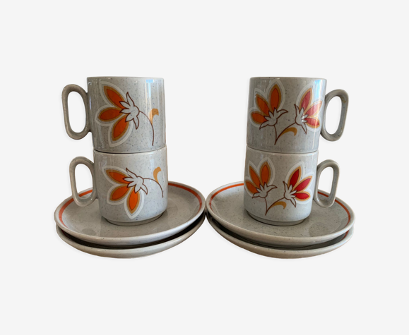 Lot 4 tasses tognana vintage