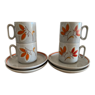 Lot 4 tasses tognana vintage