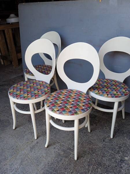 Baumann 4 chairs seagull vintage design