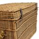 French wicker trunk
