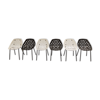 Vintage coquillage chairs by Pierre Guariche for Meurop, 1960