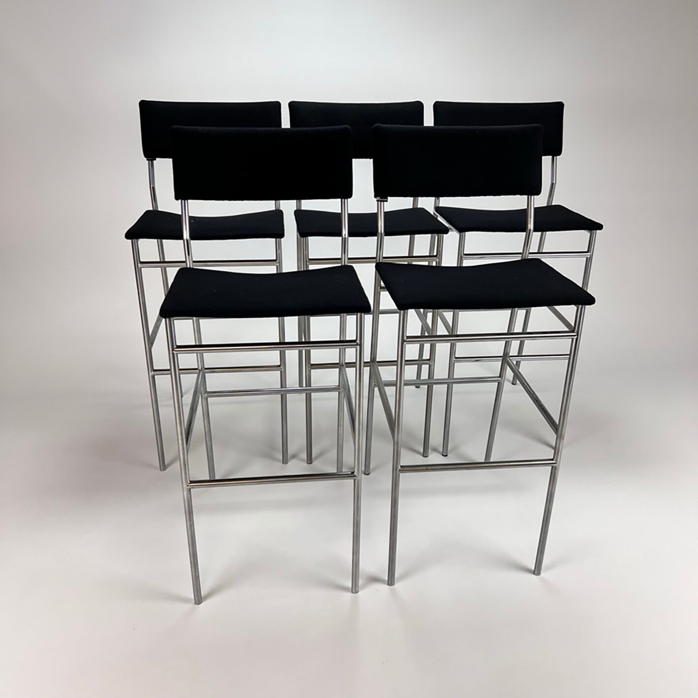 Ensemble de 5 tabourets de bar Spectrum, années 2000