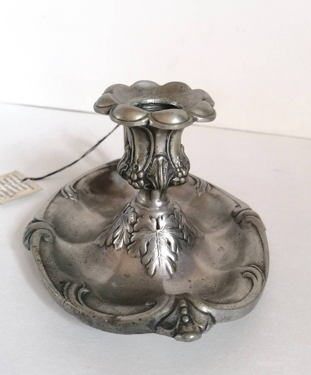 International design pink pewter cellar rat candle holder
