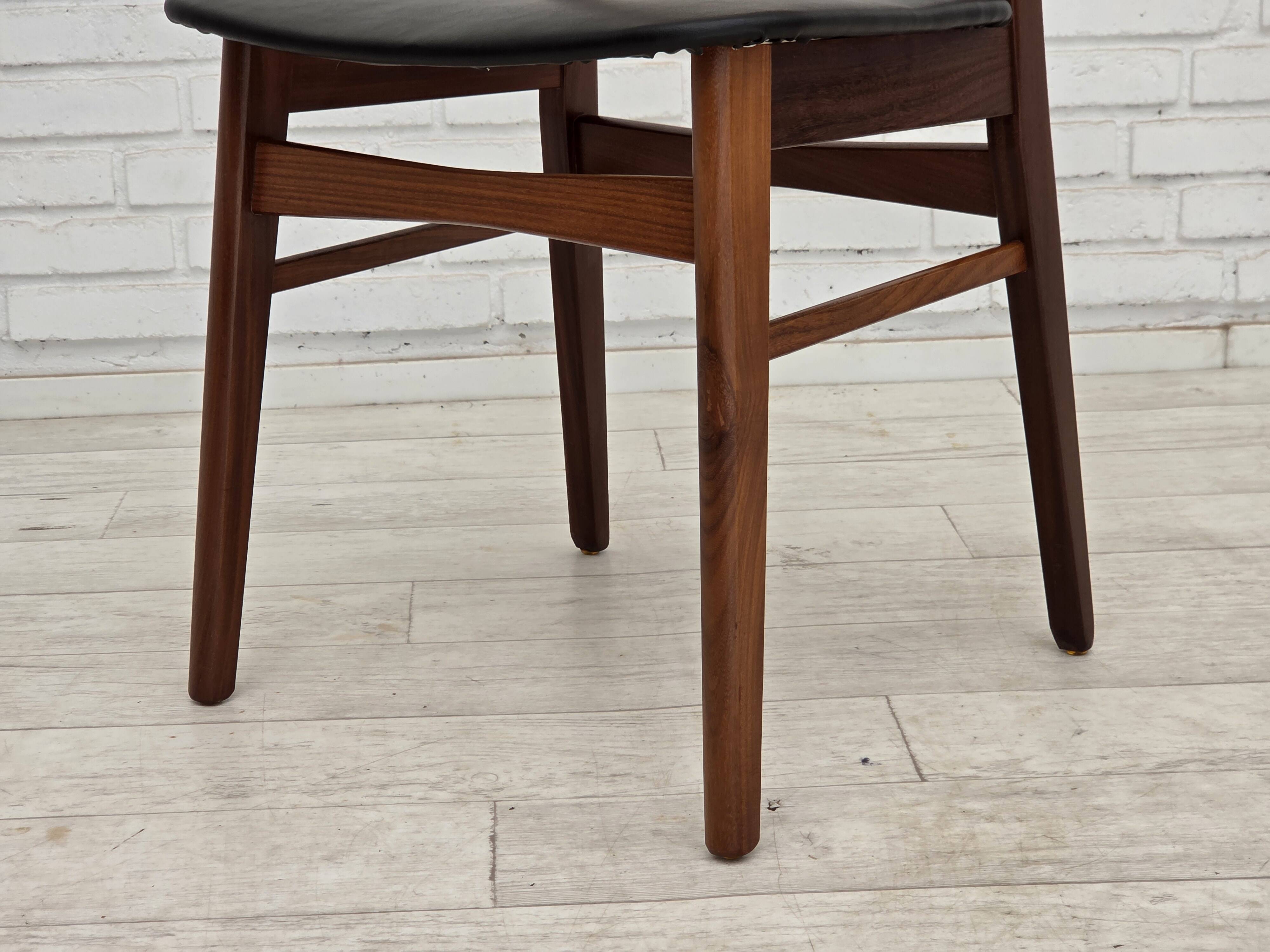 1970s, set of 4 Danish dining chairs by Findahl Møbelfabrik, teak wood.