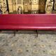 Bistro bench - red skaï brasserie 1900