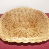 70s vintage wicker square basket
