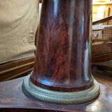 Guéridon empire mahogany and marble