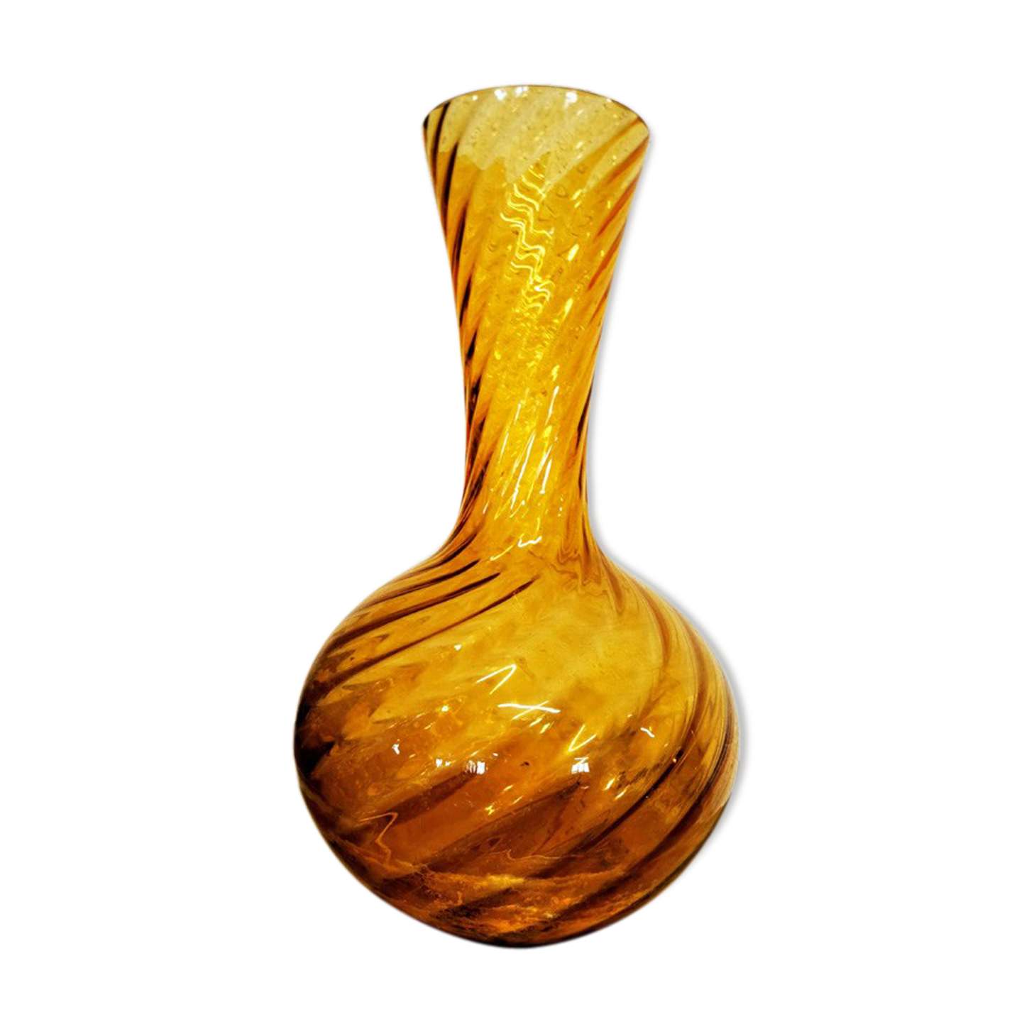 Grand vase ambré