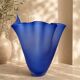Cobalt blue blown glass vase