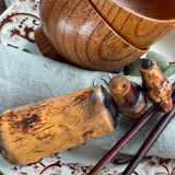 Old wooden corkscrew