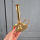 Old brass cellar rat, sliding candlestick 20 cm