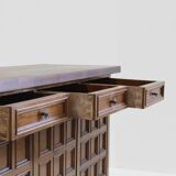 Buffet brutaliste italien vintage des années 1960