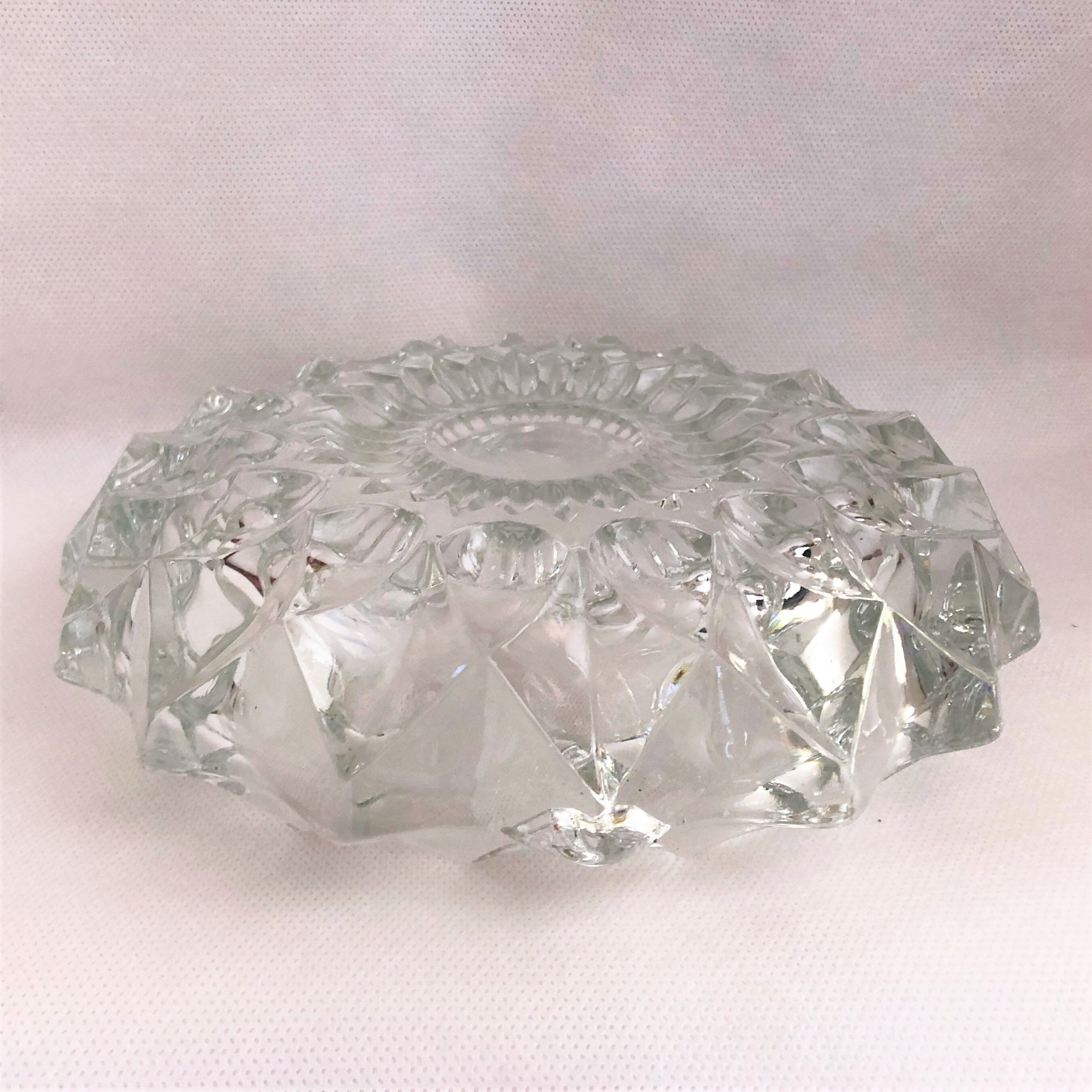 France crystal pocket ashtray
