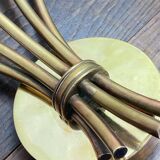 Five-branch wall sconce in brass, 1950s.