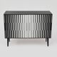 Vintage Sideboard with Hand-Painted Op-Art Pattern, 1970s.