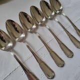 6 large table spoons in Boulenger silver metal