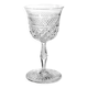 Hand-blown and hand-cut crystal wine glass, Josair, 1960