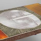 Table basse en céramique Roger Capron Soleil 1960