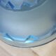 Pair hanging lamp Abat-jour blue glass