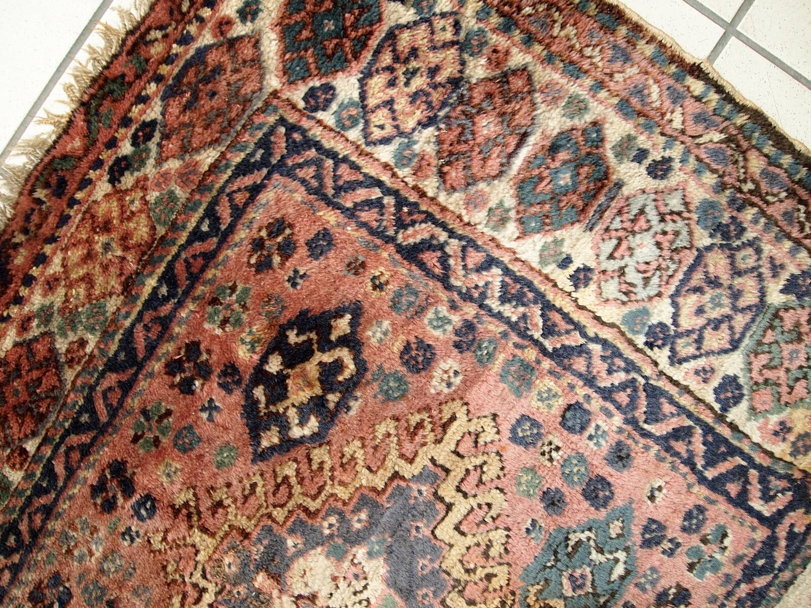 Sac Ancien Kurde Persan Fait Main – Années 1930 – 79 cm x 95 cm