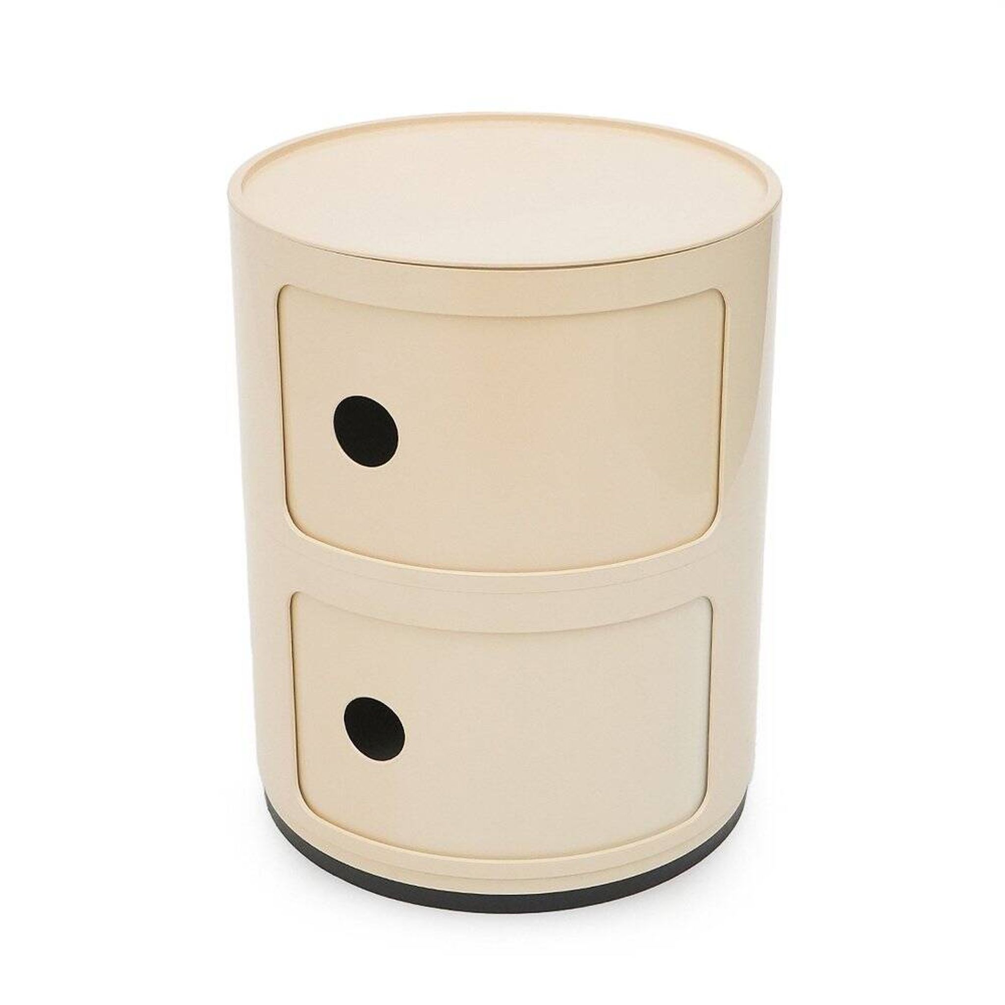 White modular storage unit by Anna Castelli for Kartell, 1970s.