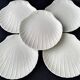 5 scallop shell-shaped plates in Limoges porcelain