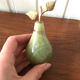 Pear paper press in brass and albatre