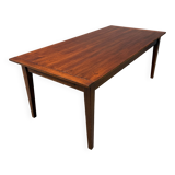 Large antique style oak extendable dining table