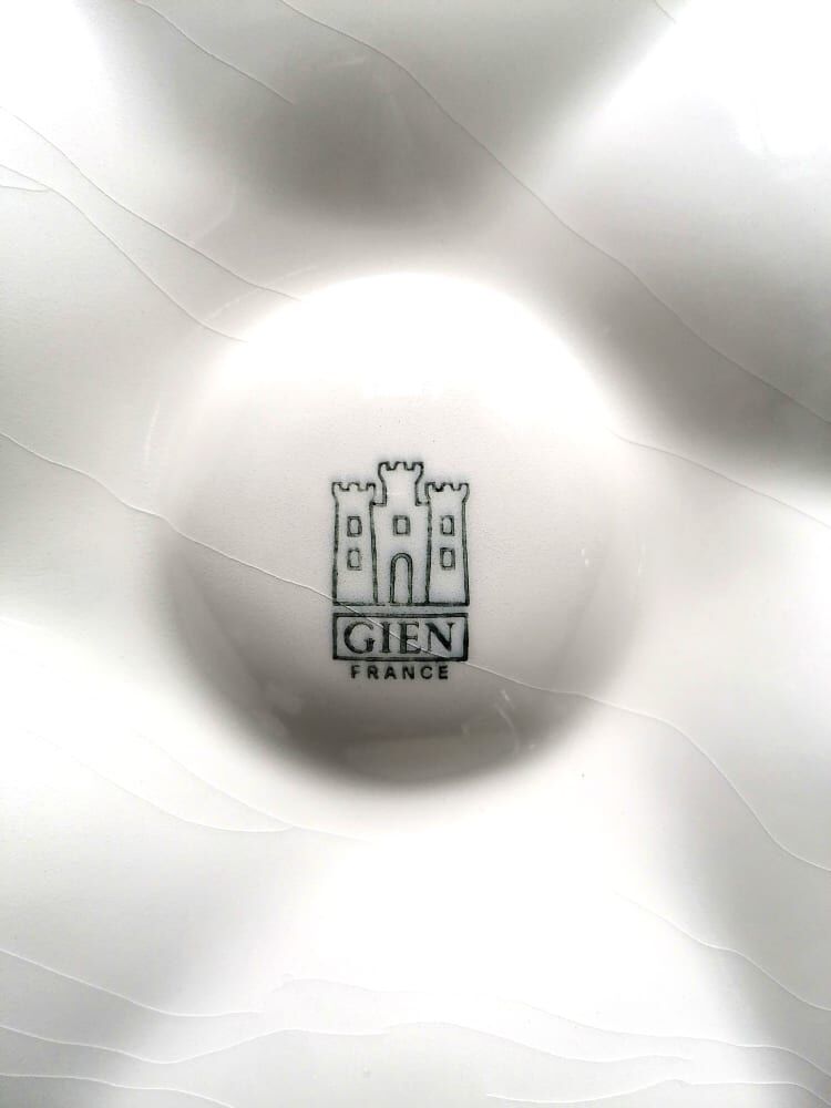 Service oyster plates slurry Gien