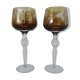 Two cut crystal glasses