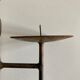 Raw beaten iron candlestick 1970