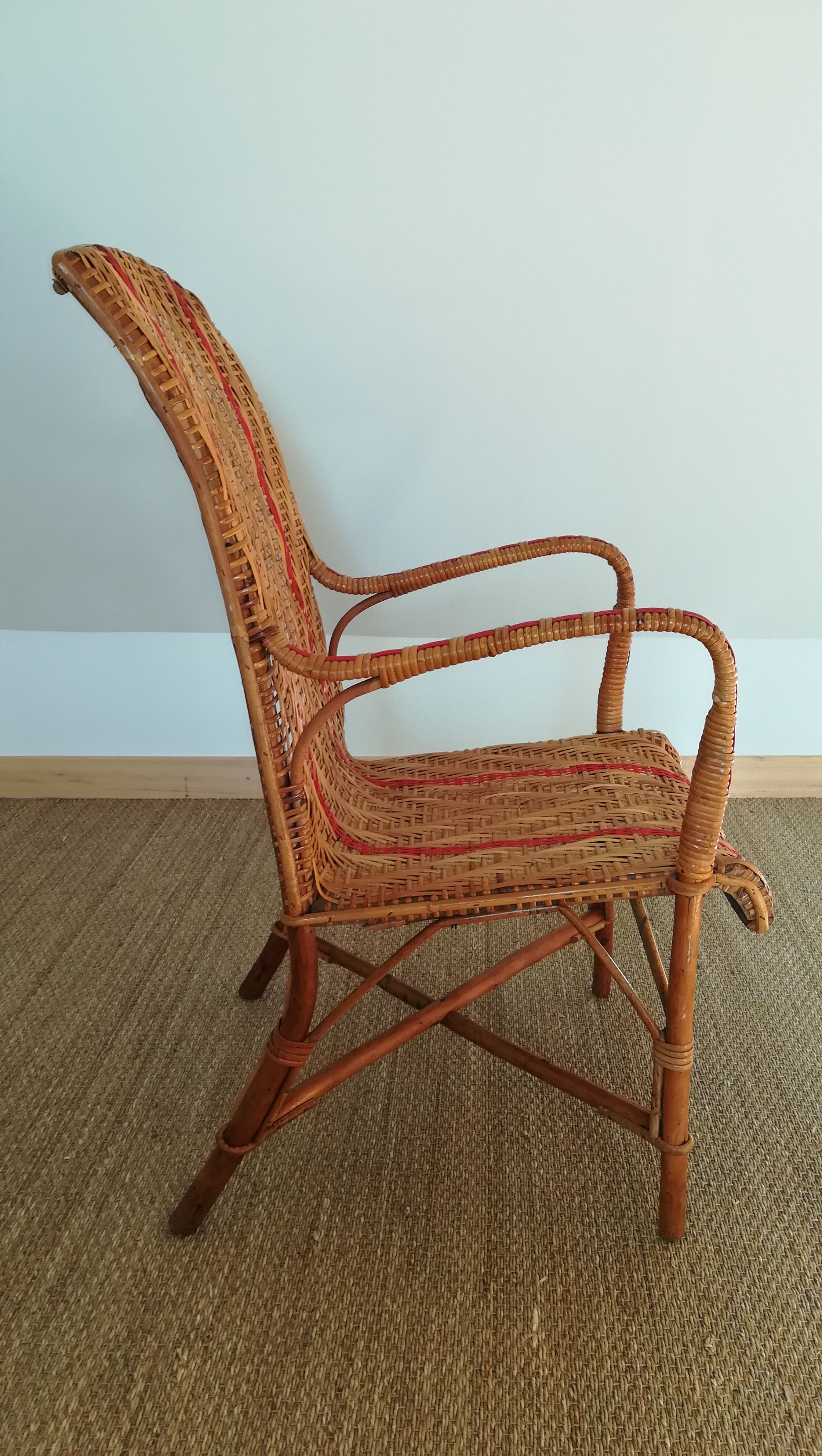 Rattan armchair