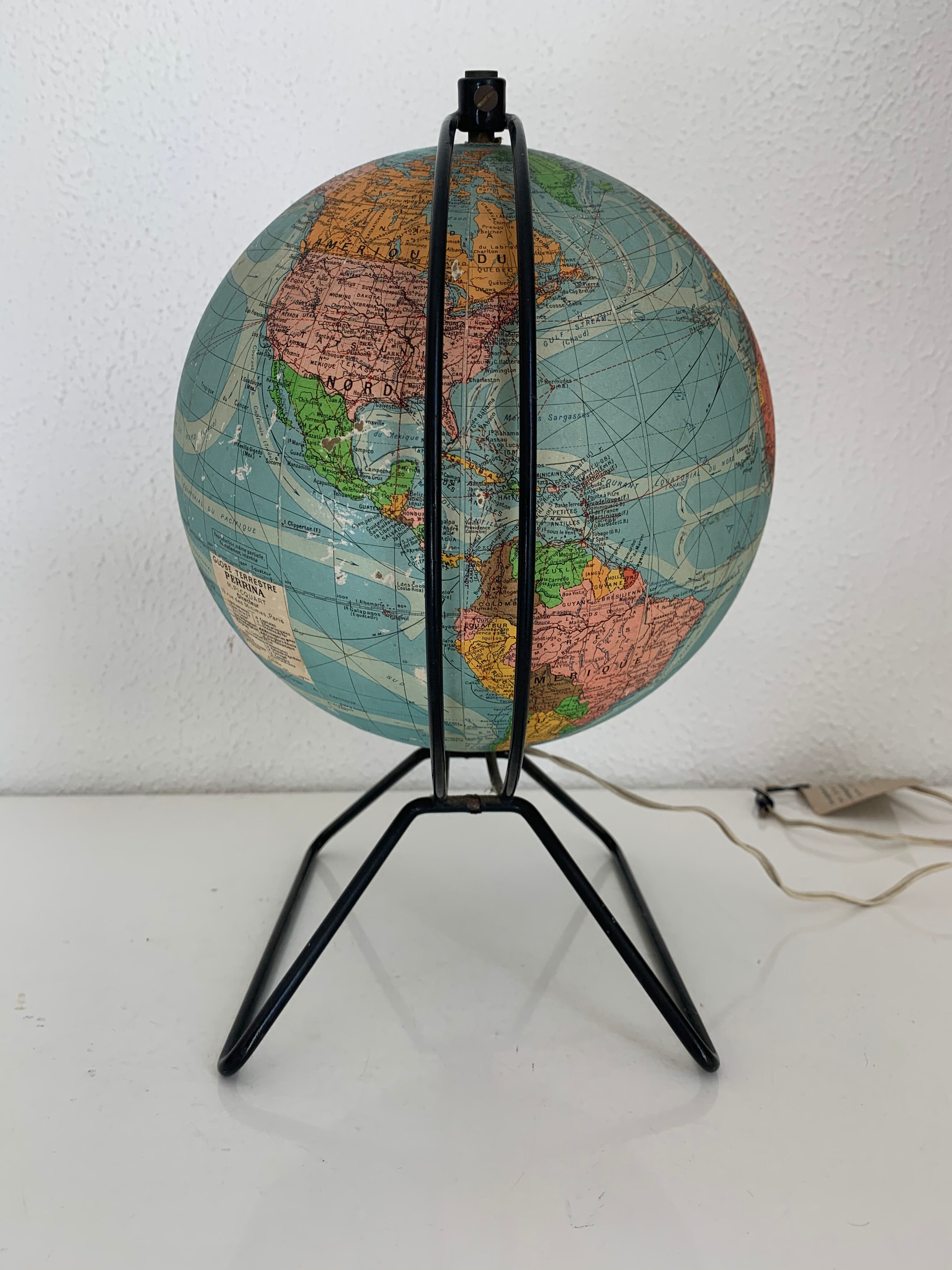 Vintage Globe 1960 Perrina glass - 30 cm