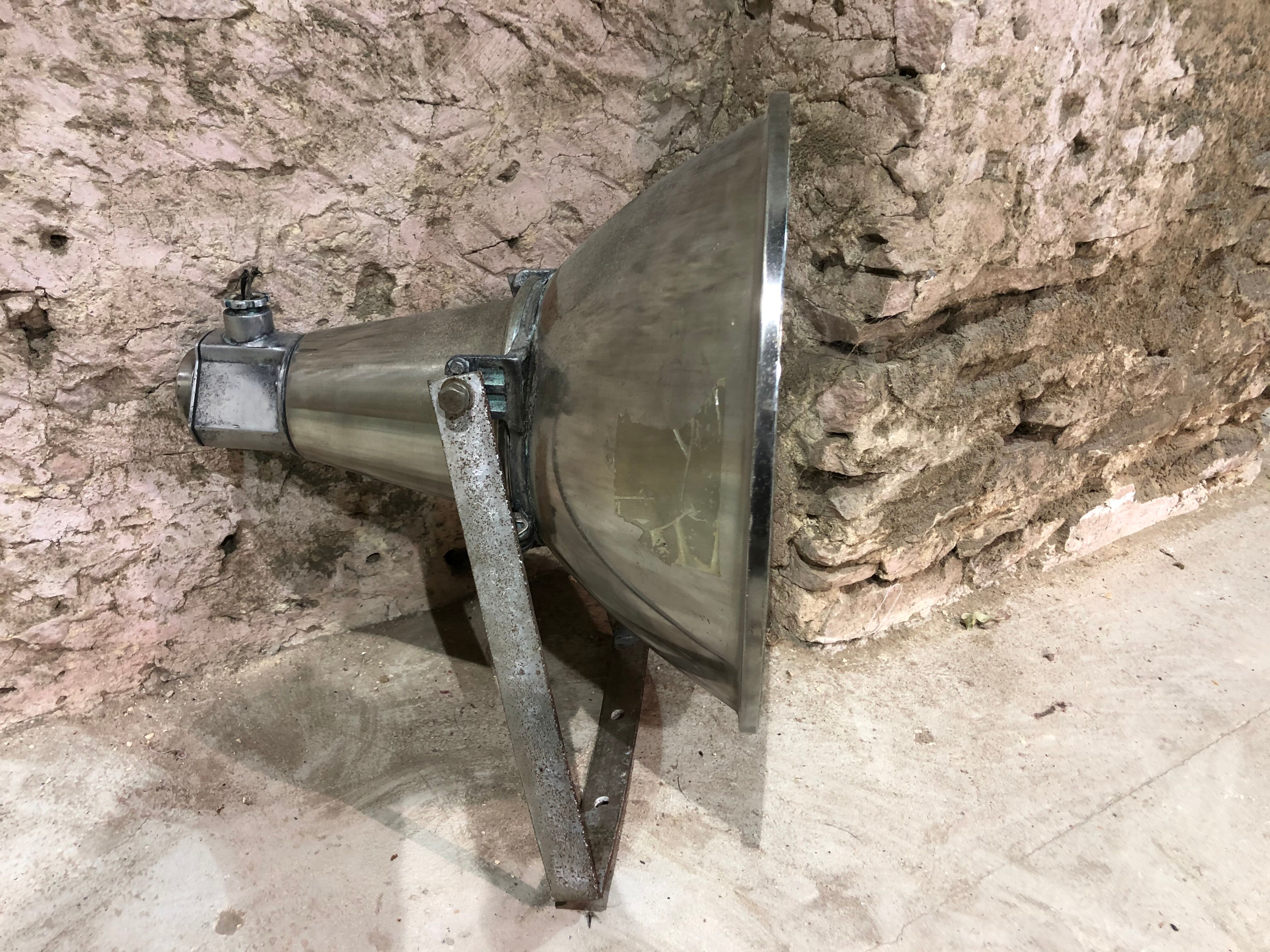 Industrial suspension in polished aluminium 1950s/60s